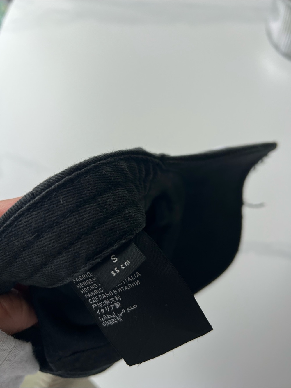 Balenciaga Black Baseball Cap size Small - Picture 4 of 8